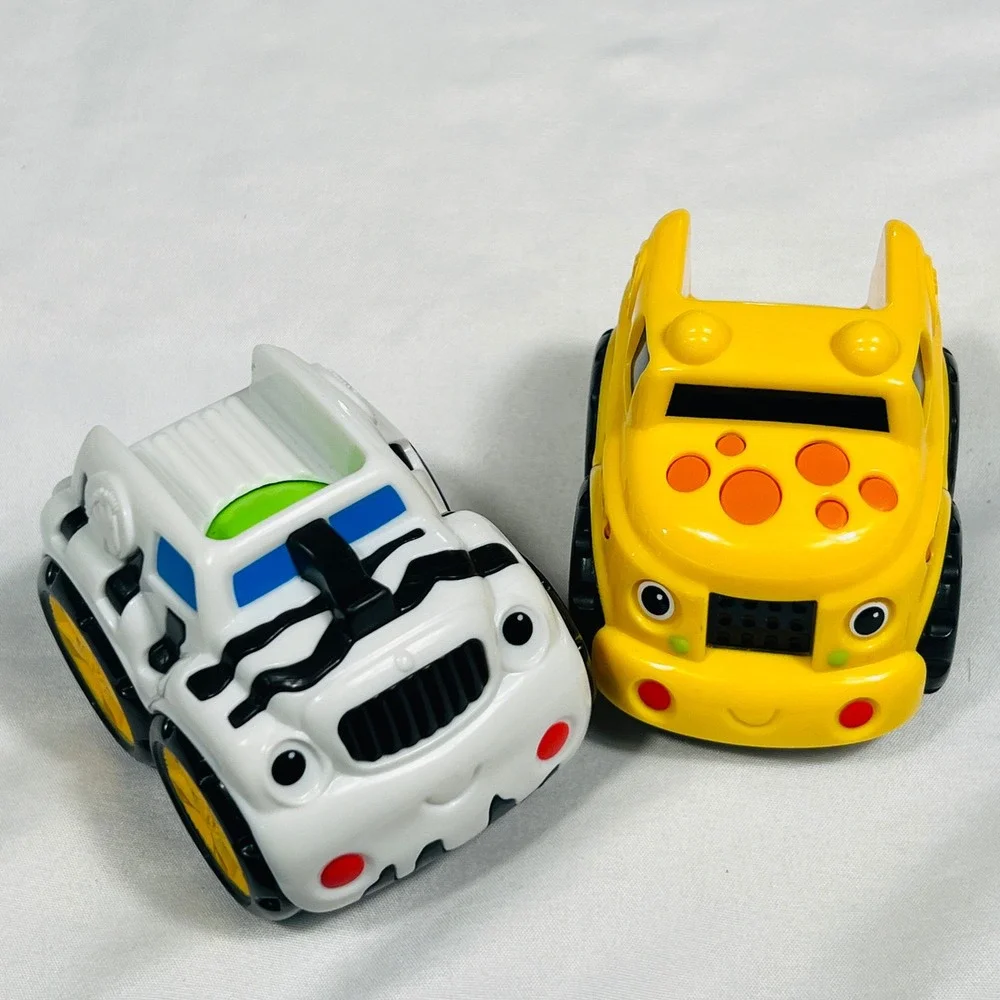 Fisher-Price Lil Zoomers Zebra and Giraffe Animal Trucks Replacement‎ Set of 2